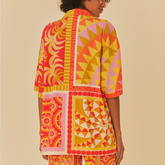 Adidas Farm Solar Kaleidoscope Pink Top - Picture 3 of 4